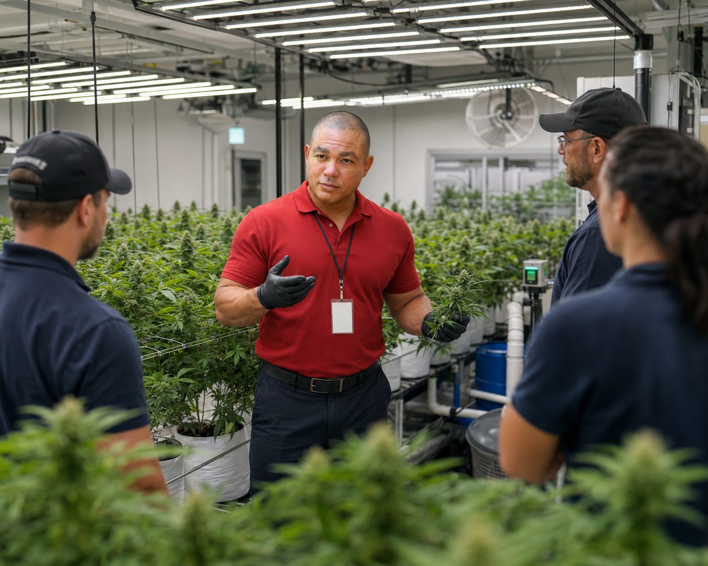 BiomedRx hydroponic cannabis plants under cultivation
